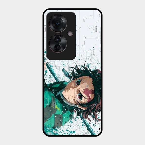 The Gentle Slayer Glass Case Cover For Oppo F25 Pro 5G