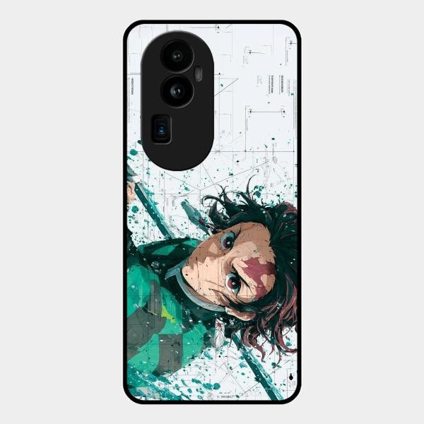 The Gentle Slayer Glass Case Cover For Oppo Reno 10 Pro Plus 5G