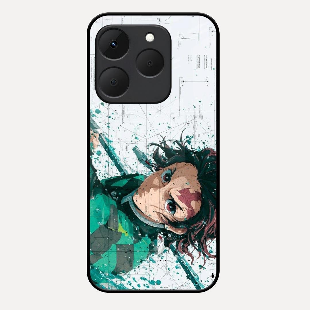The Gentle Slayer Glass Case Cover For Realme 15T 5G