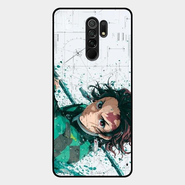 The Gentle Slayer Glass Case Cover For Redmi 9 Prime