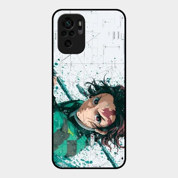 The Gentle Slayer Glass Case Cover For Redmi Note 10