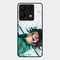 The Gentle Slayer Glass Case Cover For Redmi Note 13 Pro 5G