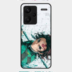 The Gentle Slayer Glass Case Cover For Redmi Note 13 Pro Plus 5G