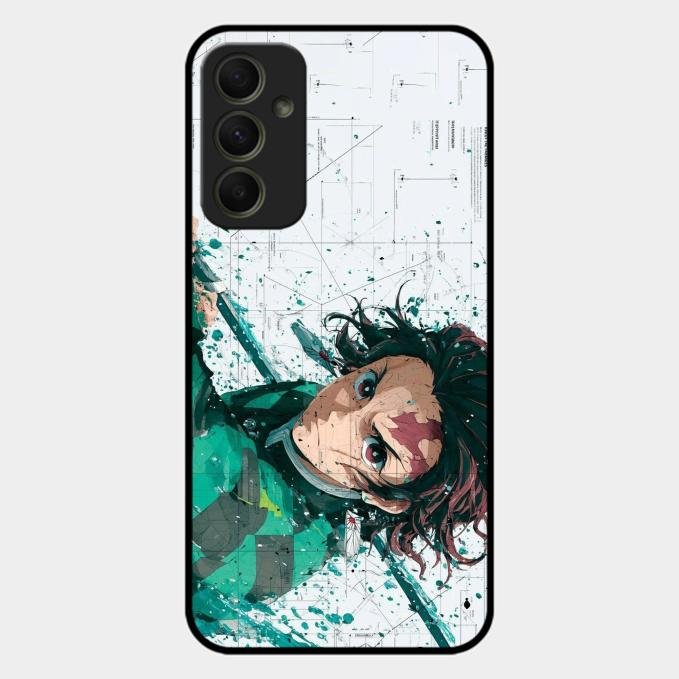 The Gentle Slayer Glass Case Cover For Samsung Galaxy A34 5G