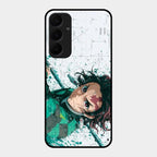 The Gentle Slayer Glass Case Cover For Samsung Galaxy A55 5G