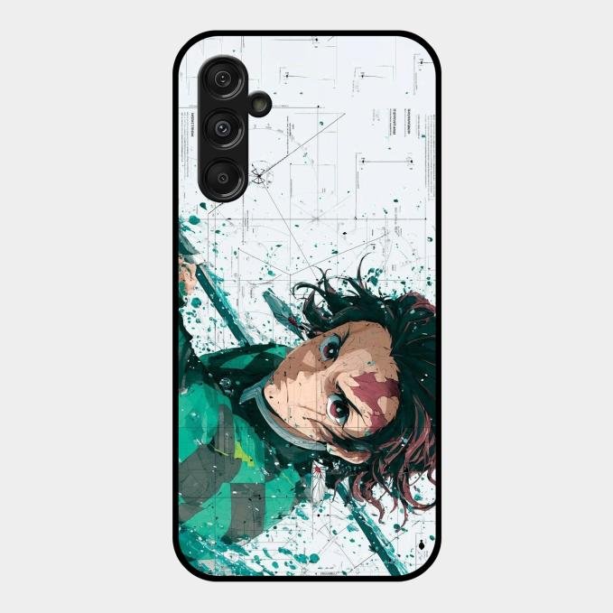 The Gentle Slayer Glass Case Cover For Samsung Galaxy F34 5G