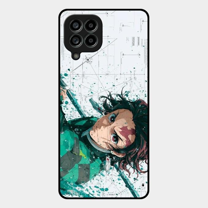 The Gentle Slayer Glass Case Cover For Samsung Galaxy M53 5G