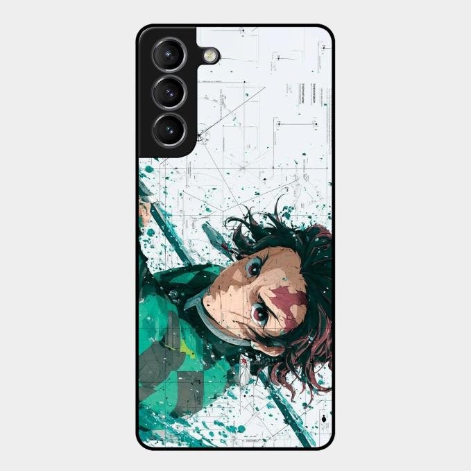 The Gentle Slayer Glass Case Cover For Samsung Galaxy S21