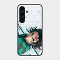 The Gentle Slayer Glass Case Cover For Samsung Galaxy S24 Fe 5G