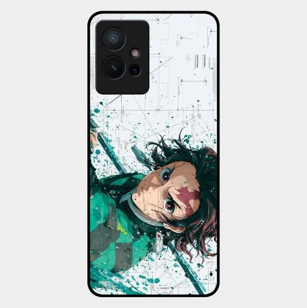 The Gentle Slayer Glass Case Cover For Vivo T1 5G