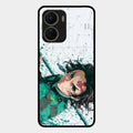 The Gentle Slayer Glass Case Cover For Vivo T2X 5G
