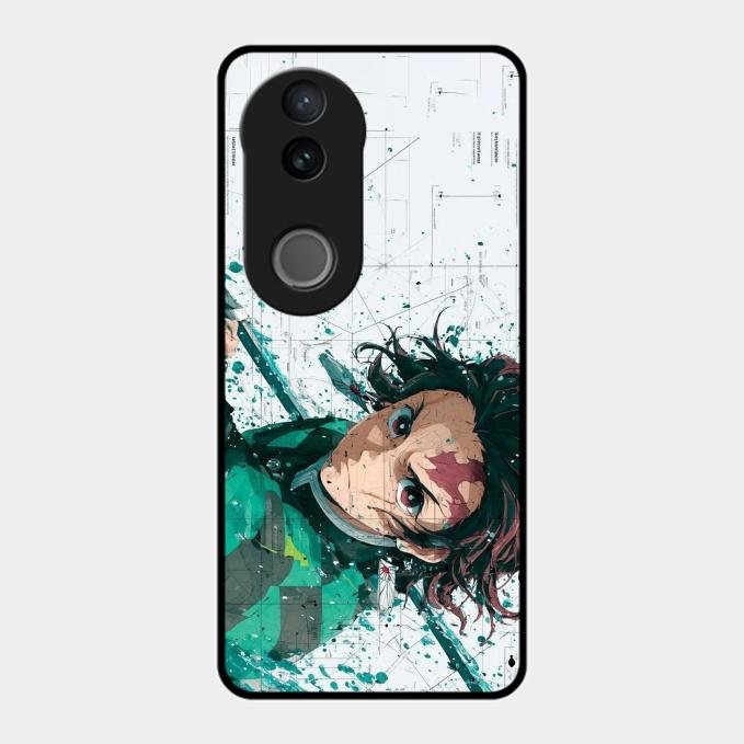The Gentle Slayer Glass Case Cover For Vivo T4R 5G