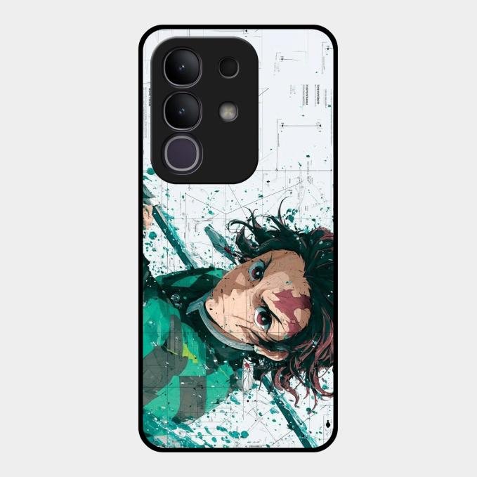 The Gentle Slayer Glass Case Cover For Vivo T4X 5G