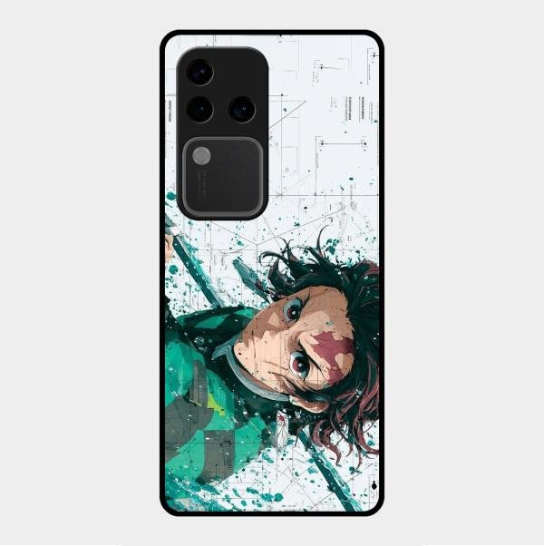 The Gentle Slayer Glass Case Cover For Vivo V30 Pro 5G