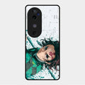 The Gentle Slayer Glass Case Cover For Vivo V40 5G