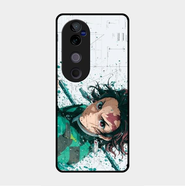 The Gentle Slayer Glass Case Cover For Vivo V40 Pro 5G