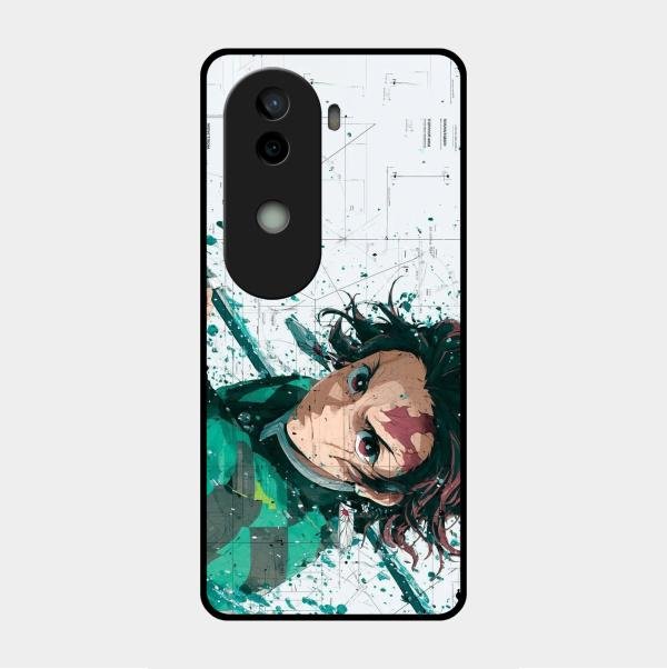The Gentle Slayer Glass Case Cover For Vivo V40E 5G