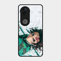 The Gentle Slayer Glass Case Cover For Vivo V50 5G