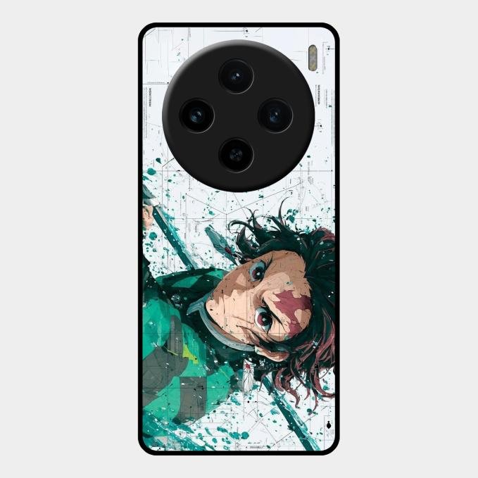 The Gentle Slayer Glass Case Cover For Vivo X100 5G