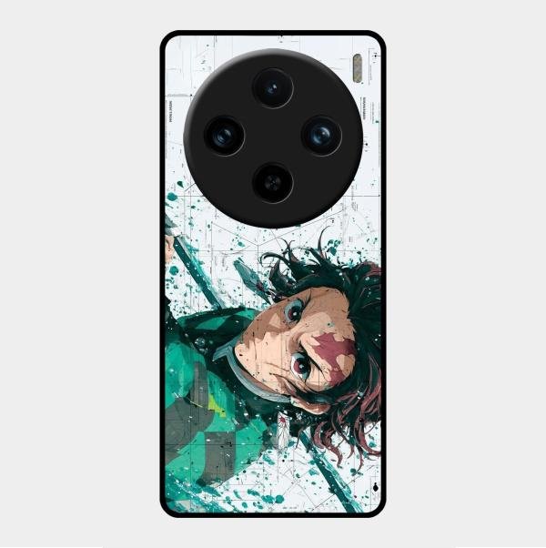 The Gentle Slayer Glass Case Cover For Vivo X100 Pro 5G