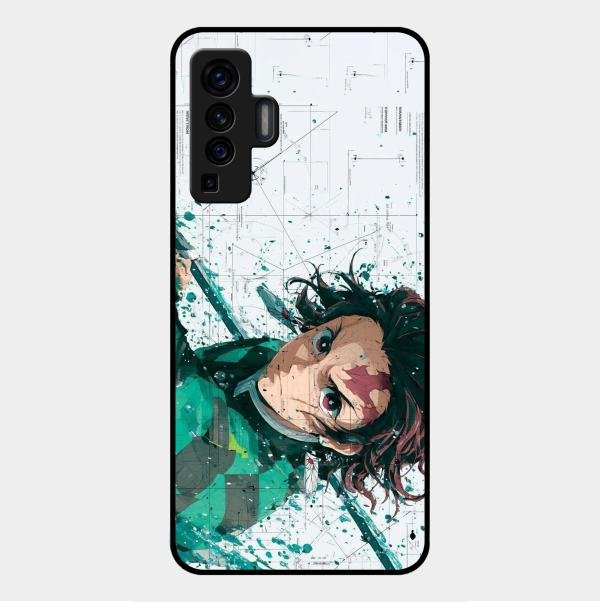 The Gentle Slayer Glass Case Cover For Vivo X50 5G