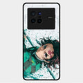 The Gentle Slayer Glass Case Cover For Vivo X80 5G