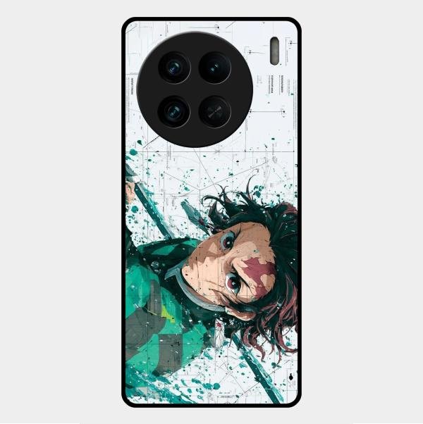 The Gentle Slayer Glass Case Cover For Vivo X90 Pro 5G