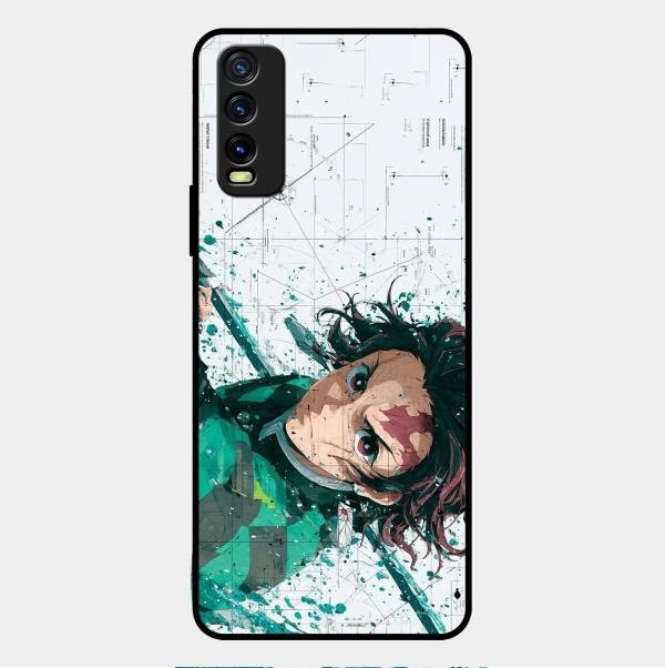 The Gentle Slayer Glass Case Cover For Vivo Y12G
