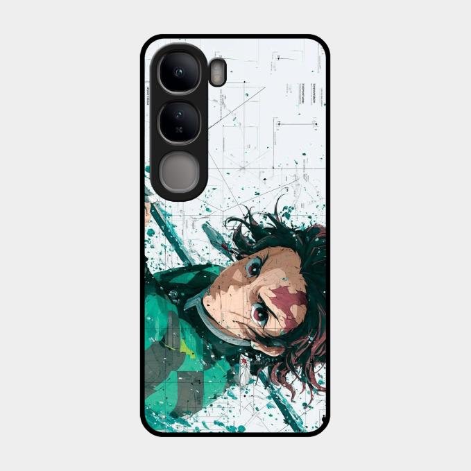 The Gentle Slayer Glass Case Cover For Vivo Y300 5G