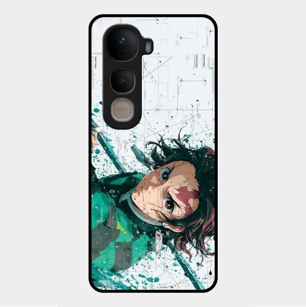 The Gentle Slayer Glass Case Cover For Vivo Y400 5G