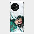 The Gentle Slayer Glass Case Cover For Vivo Y58 5G