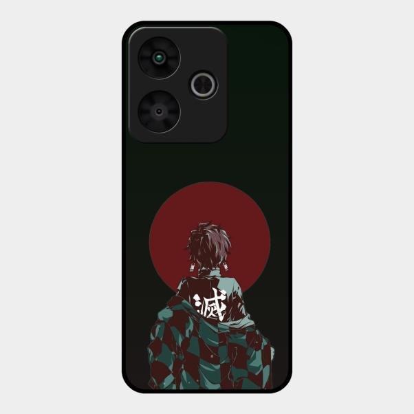 The Kind Slayer Glass Case Cover For Redmi 13 5G