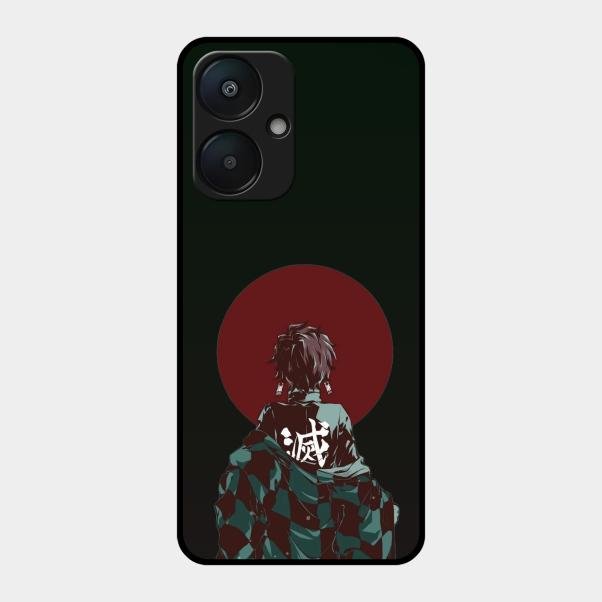 The Kind Slayer Glass Case Cover For Redmi 13C 5G