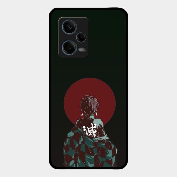 The Kind Slayer Glass Case Cover For Redmi Note 12 Pro Plus 5G