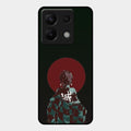 The Kind Slayer Glass Case Cover For Redmi Note 13 Pro 5G