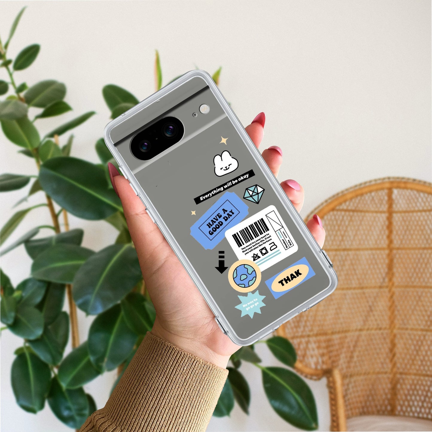 Ticket to Happiness Transparent Silicon Case For Google