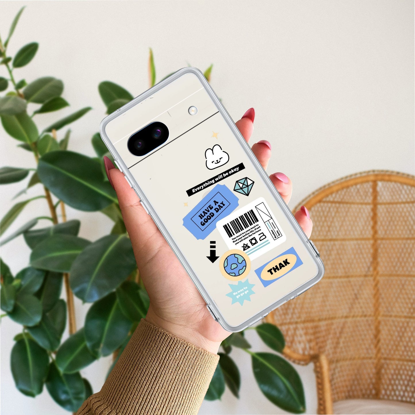 Ticket to Happiness Transparent Silicon Case For Google