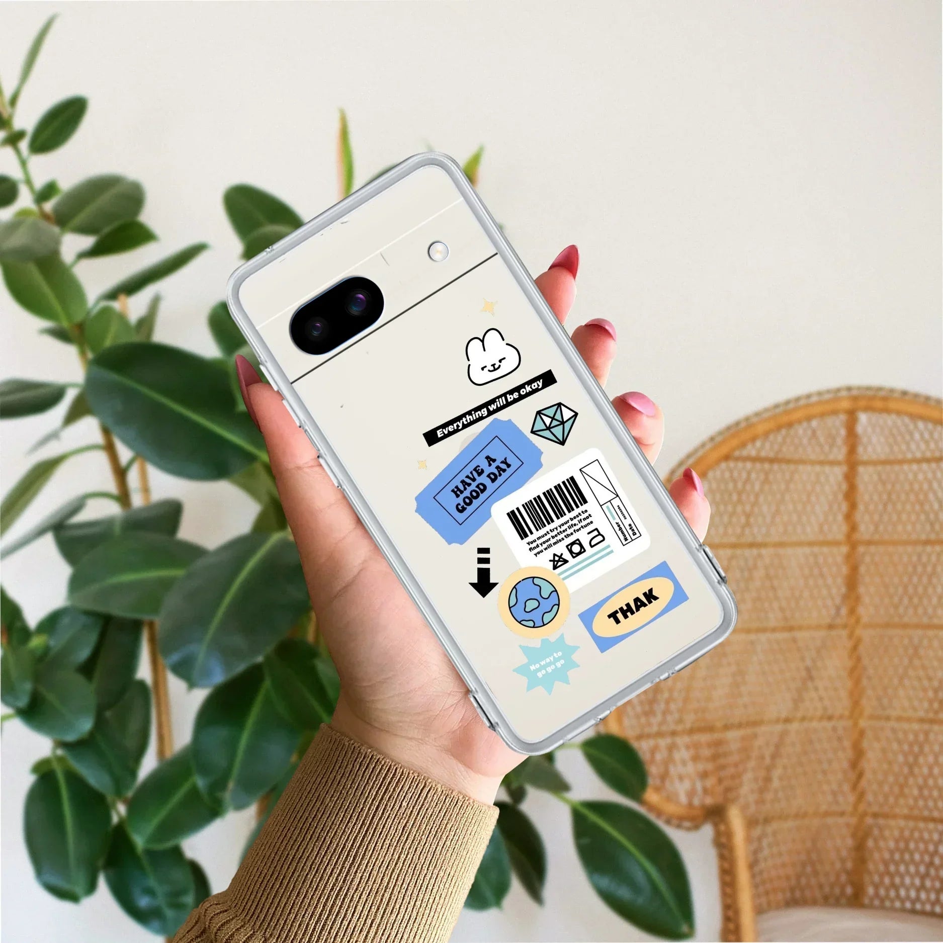 Ticket to Happiness Transparent Silicon Case For Google Pixel 8a 5G