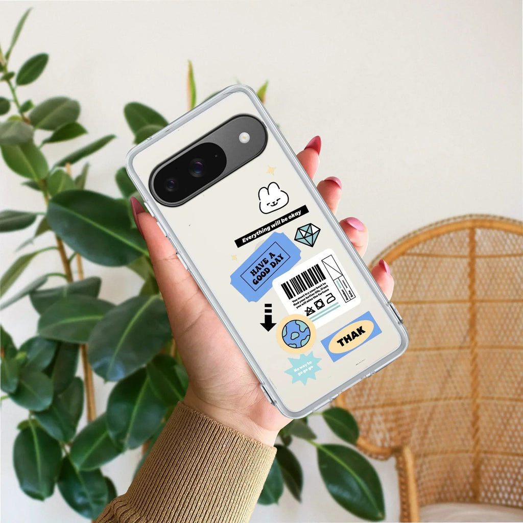 Ticket to Happiness Transparent Silicon Case For Google Pixel 9