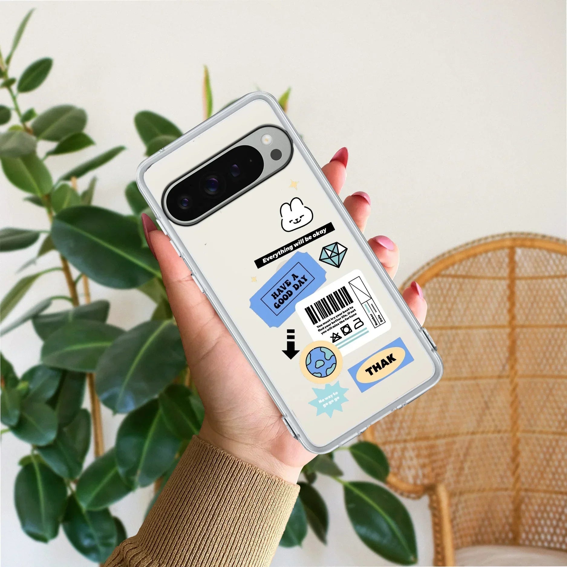 Ticket to Happiness Transparent Silicon Case For Google Pixel 9 Pro XL
