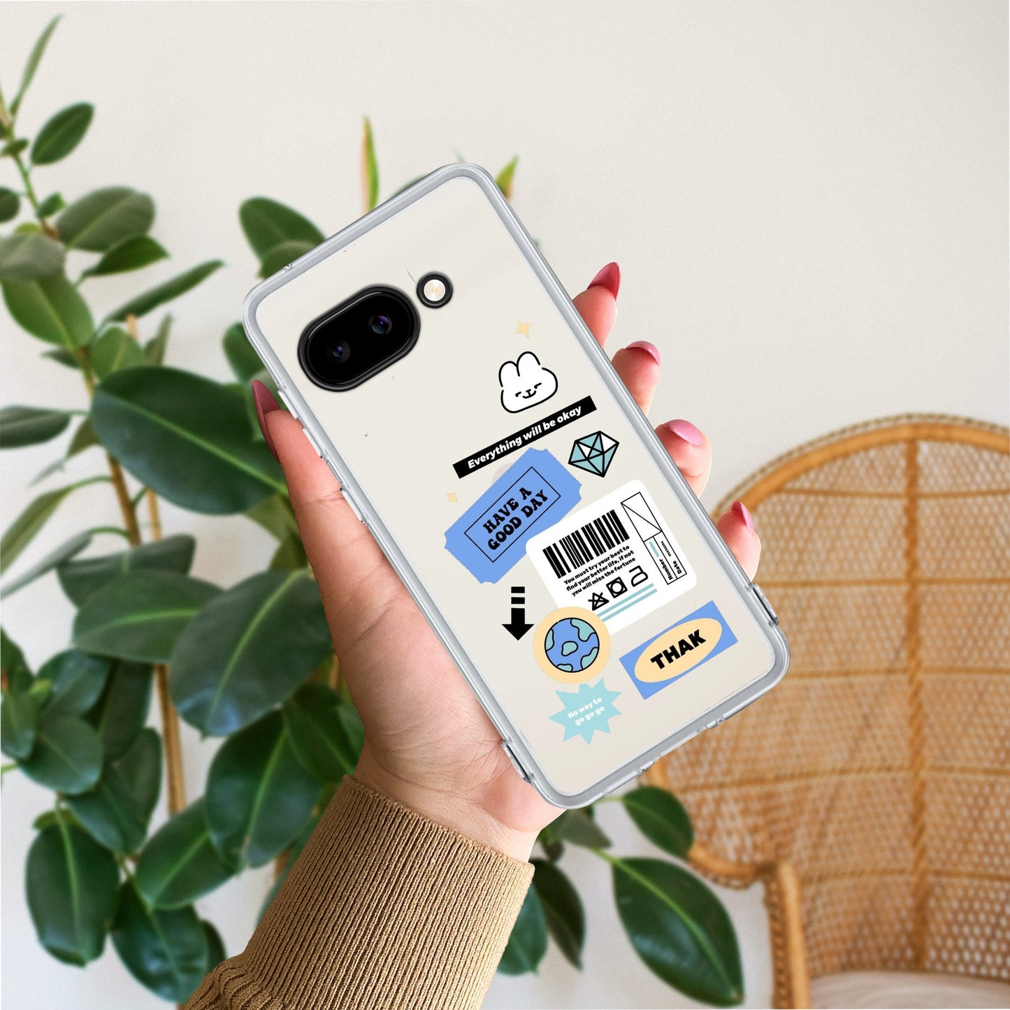 Ticket to Happiness Transparent Silicon Case For Google
