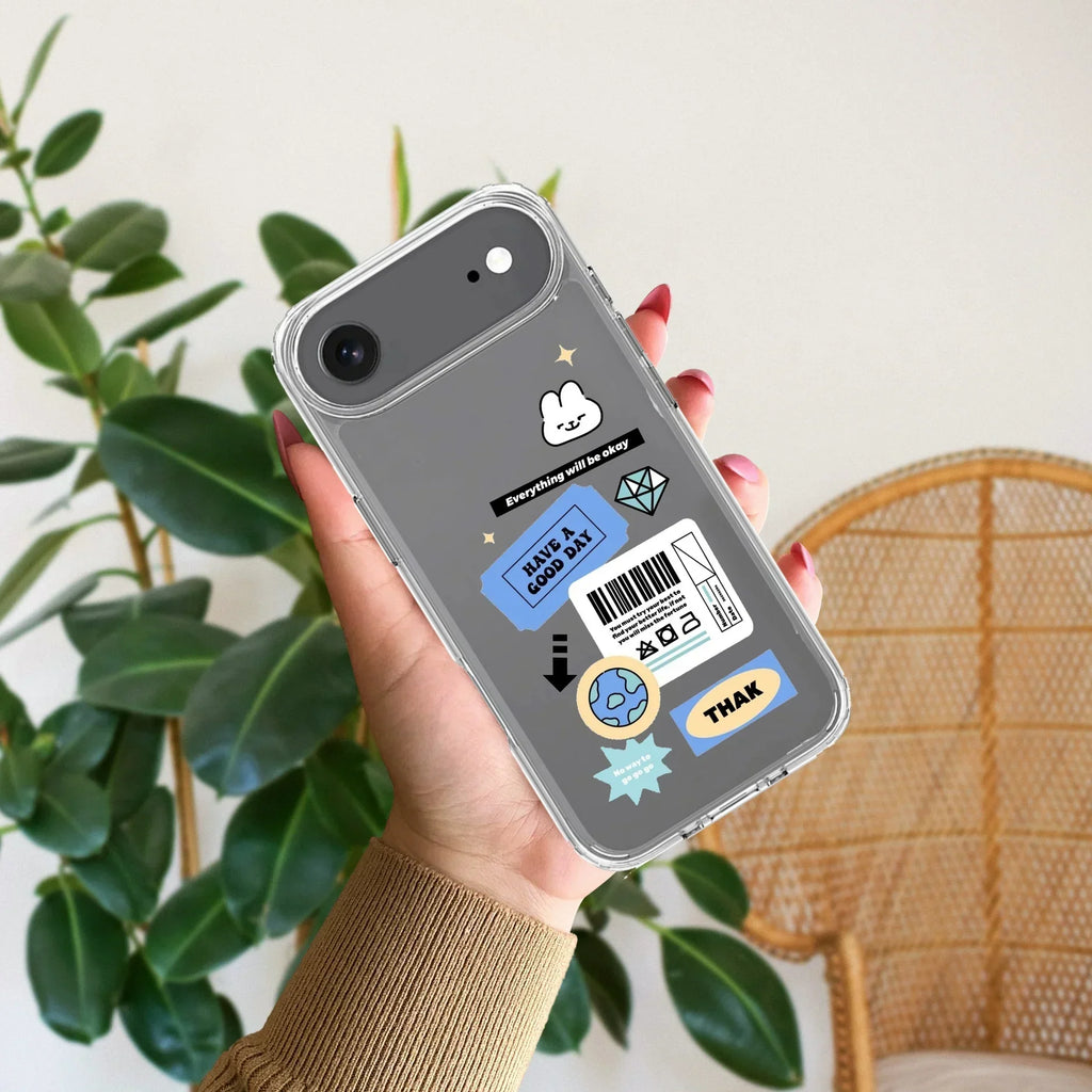Ticket to Happiness Transparent Silicon Case For iPhone 13 Mini
