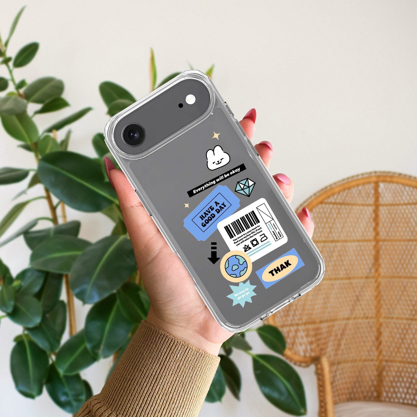 Ticket to Happiness Transparent Silicon Case For iPhone