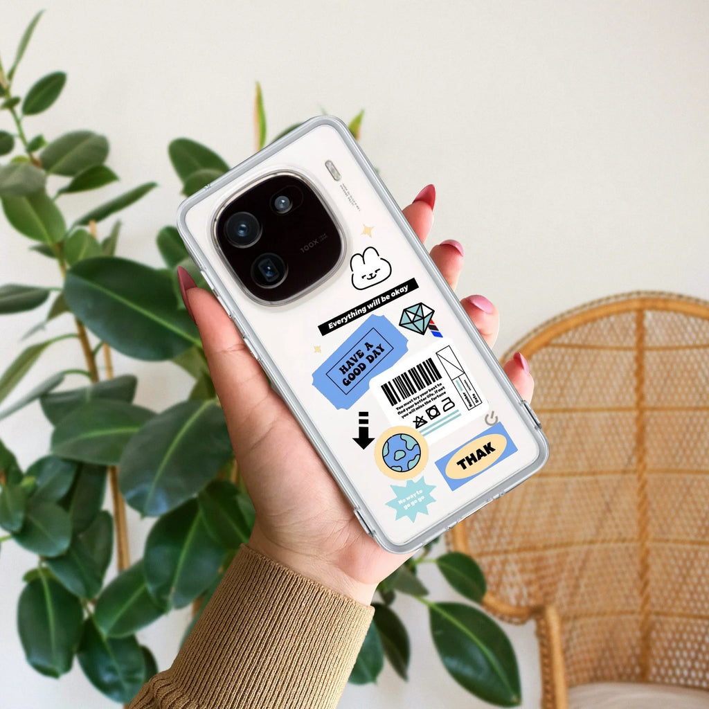 Ticket to Happiness Transparent Silicon Case For iQOO 12 5G
