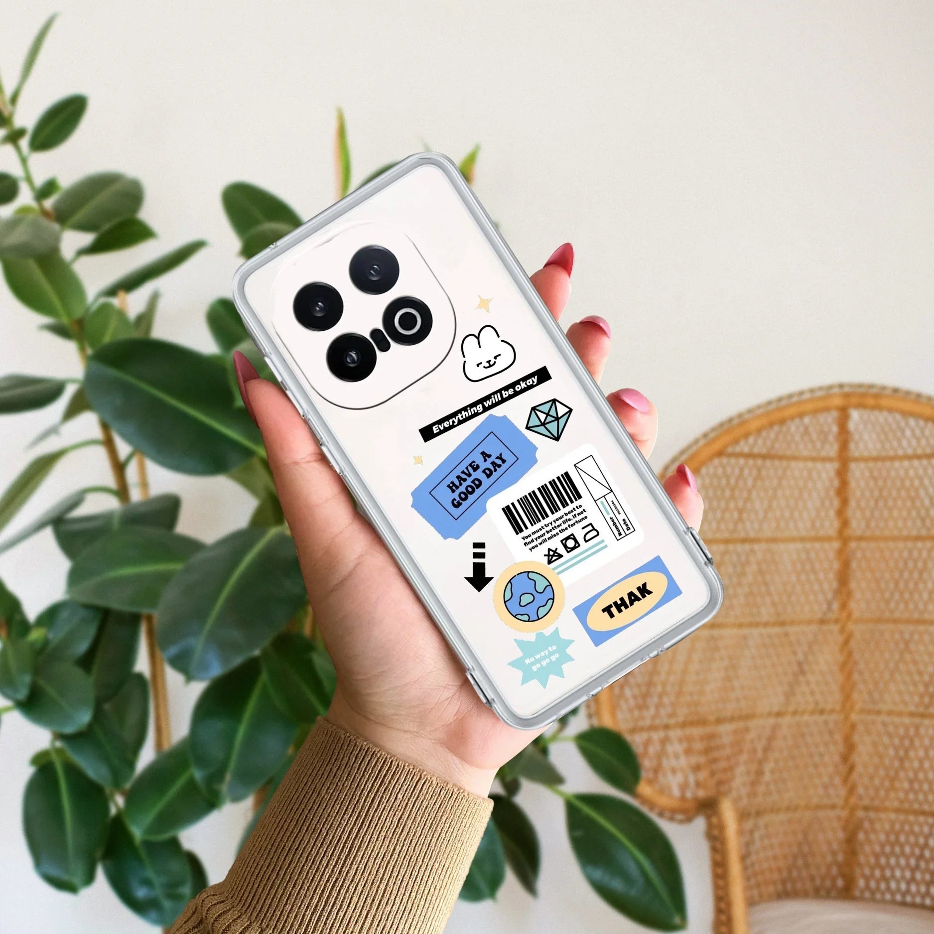 Ticket to Happiness Transparent Silicon Case For iQOO 13 5G