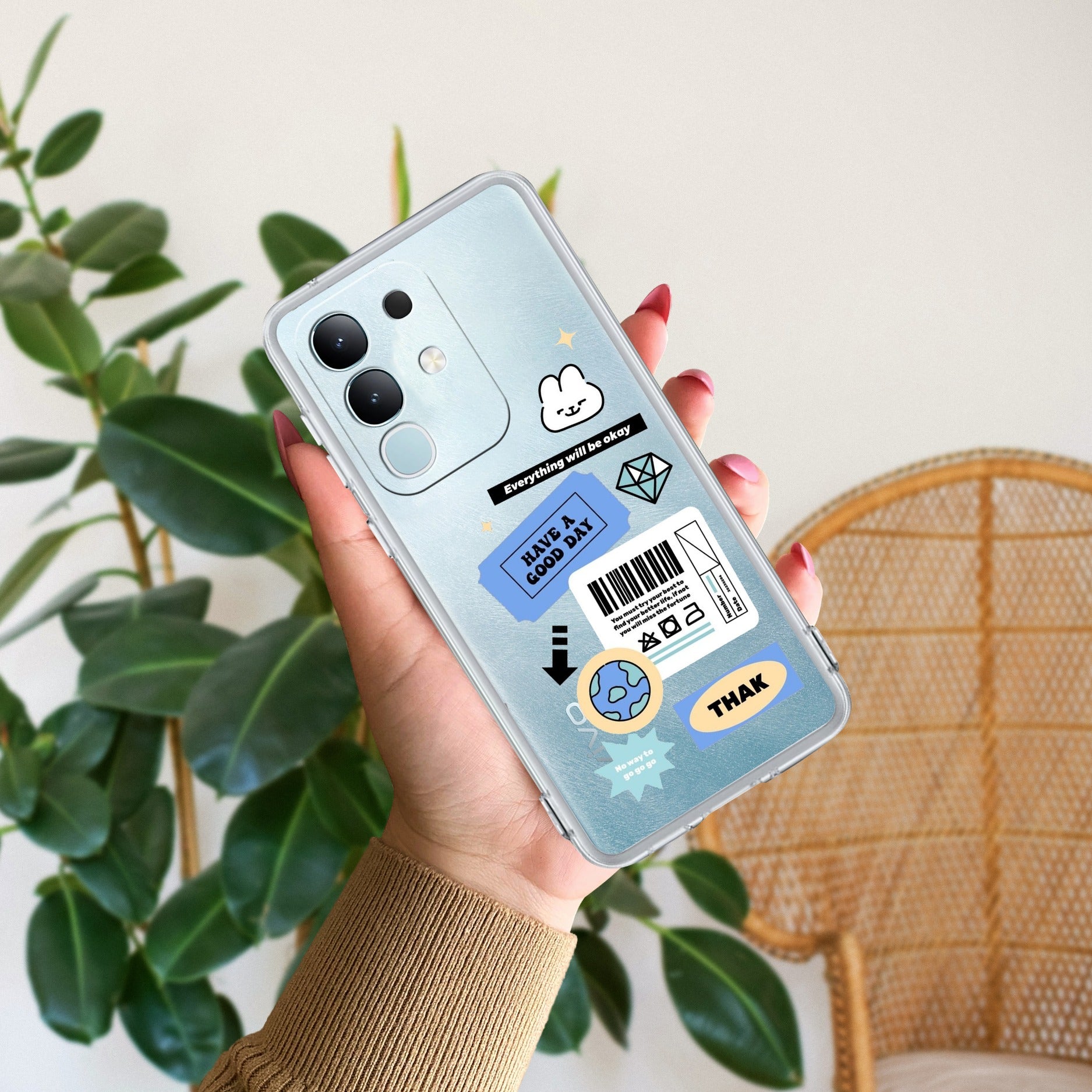 Ticket to Happiness Transparent Silicon Case For iQOO Z10x 5G