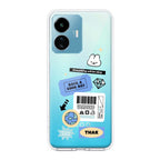 Ticket to Happiness Transparent Silicon Case For iQOO Z6 Lite 5G