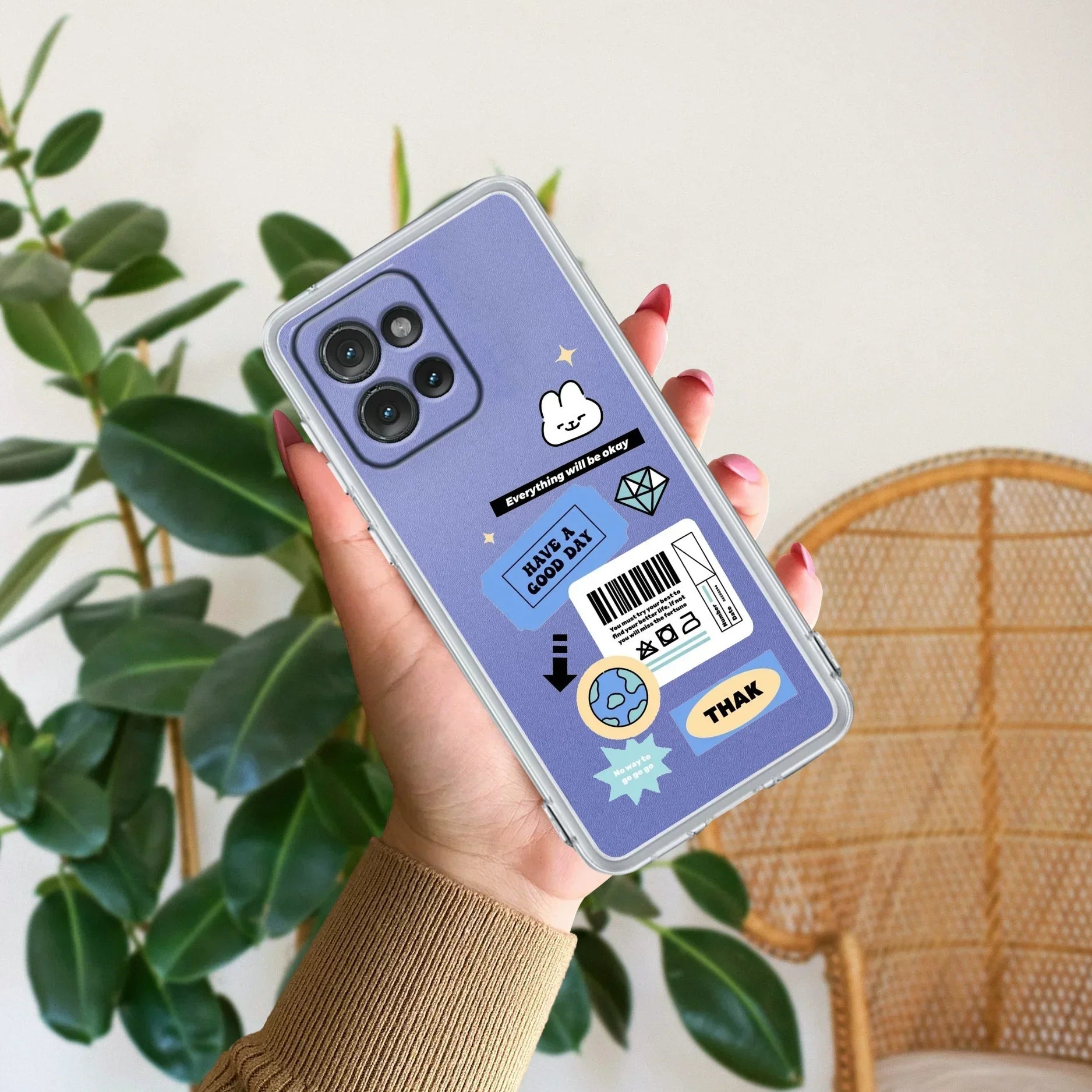 Ticket to Happiness Anti Yellow Case  For Motorola Edge 50 Neo