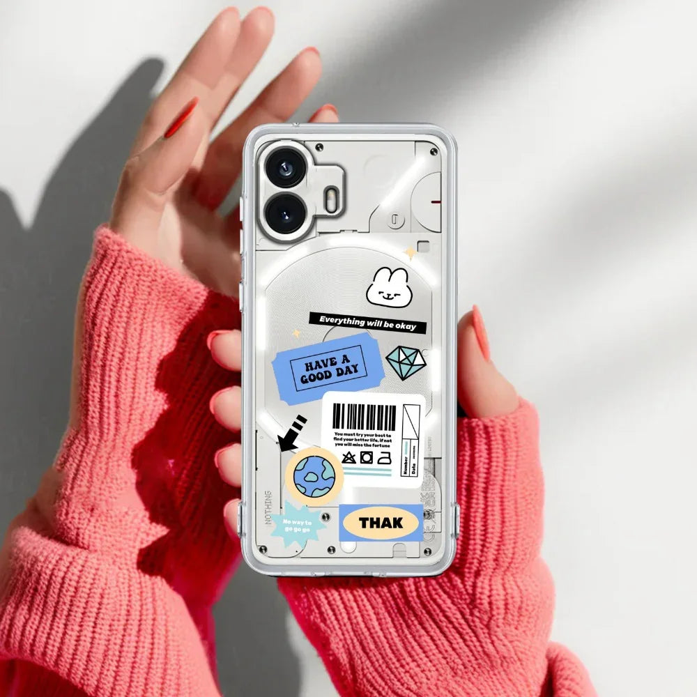 Ticket to Happiness Transparent Silicon Case For Nothing - ShopOnCliQ