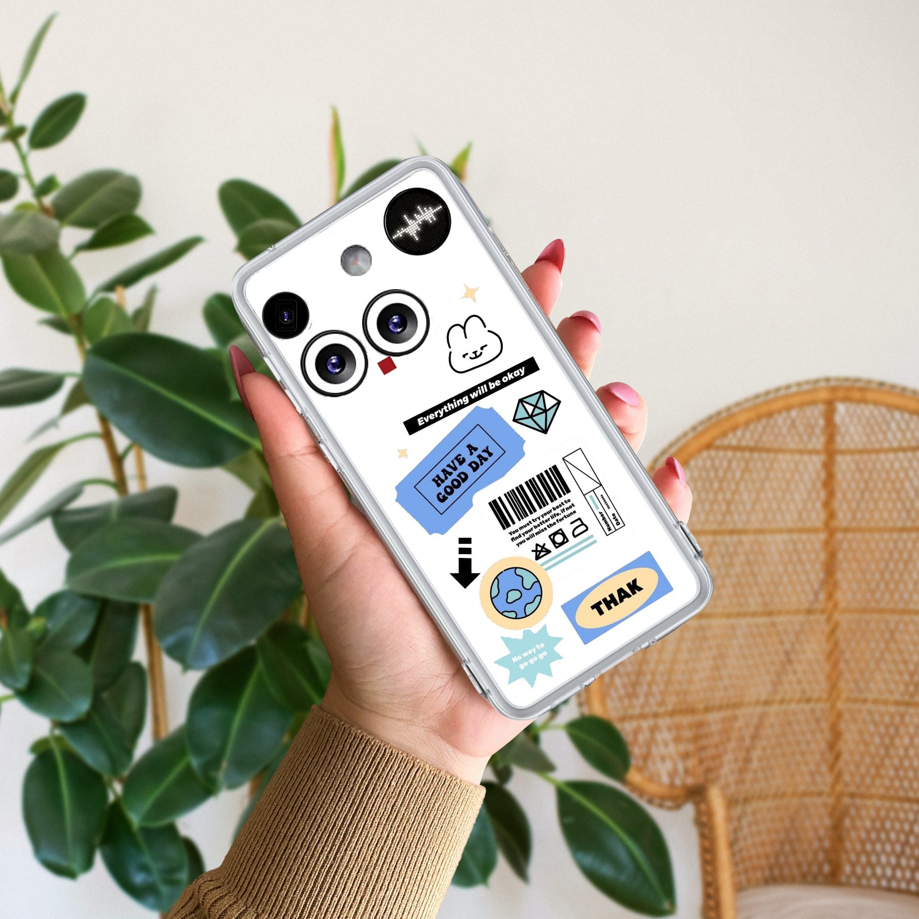 Ticket to Happiness Transparent Silicon Case For Nothing Phone 3
